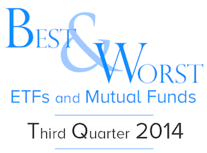 3Q Best & Worst ETFs & Mutual Funds — by Sector — Recap
